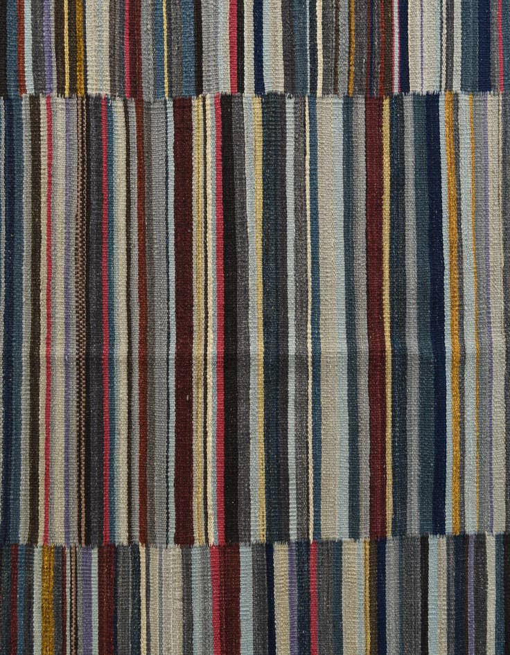 Detail image of  8' x 9' 9  Hand Woven Kilim Modern Wool Rug