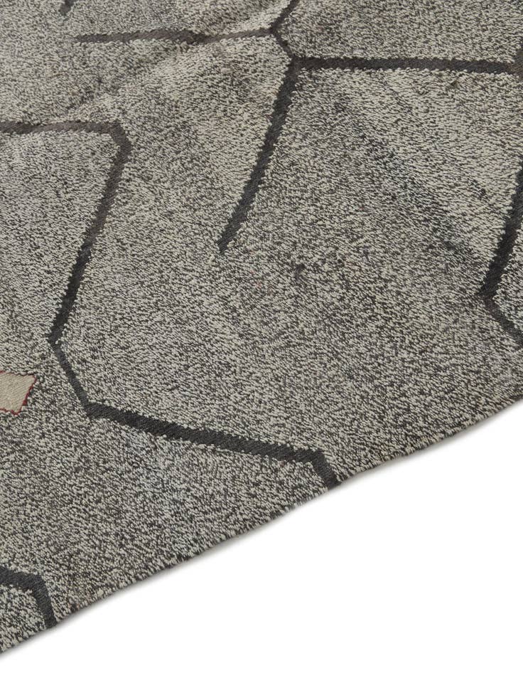 Detail image of  9' 1 x 12'  Hand Woven Kilim Modern Wool Rug