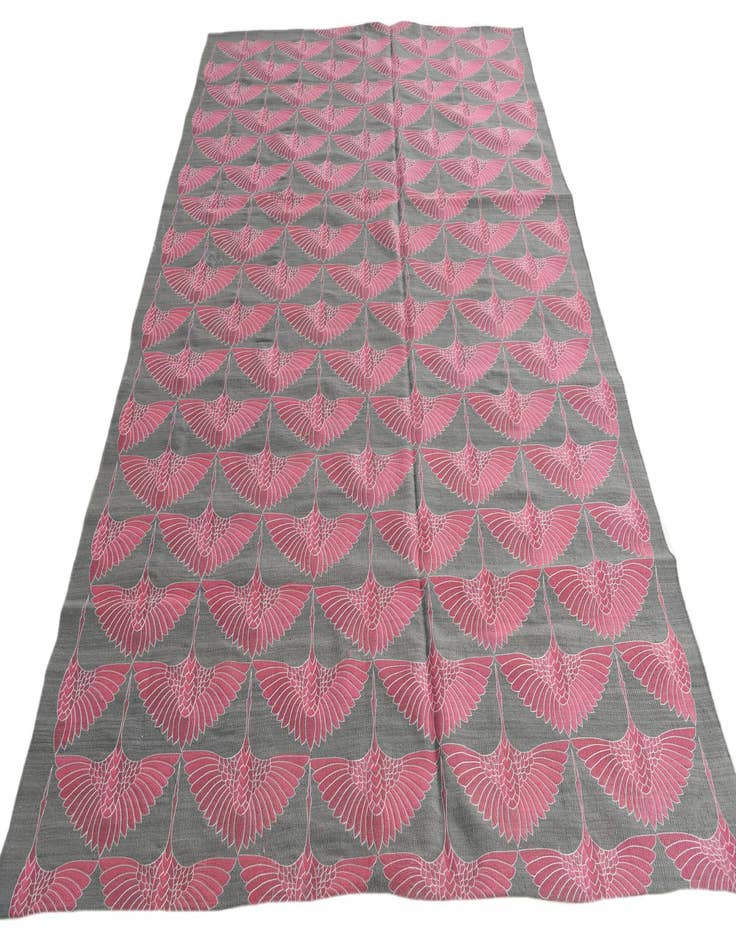 Detail image of  6' 5 x 9' 8  Hand Woven Kilim Modern Wool Rug