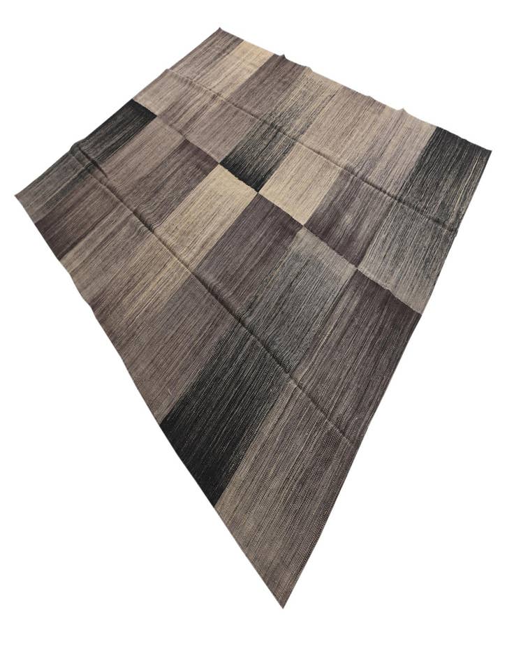 Detail image of  7' 8 x 9' 6  Hand Woven Kilim Modern Wool Rug