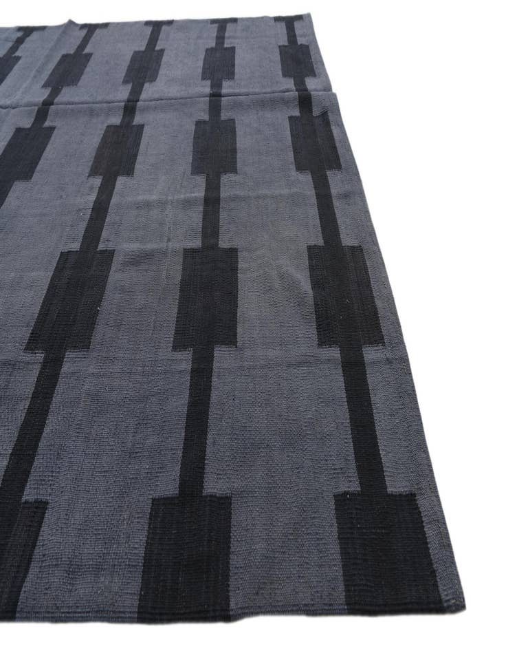 Detail image of  5' 8 x 7' 6  Hand Woven Kilim Modern Wool Rug