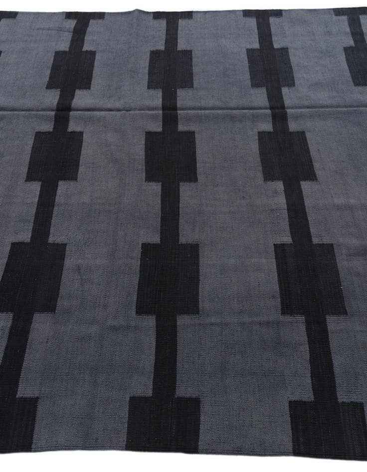 Detail image of  5' 8 x 7' 6  Hand Woven Kilim Modern Wool Rug