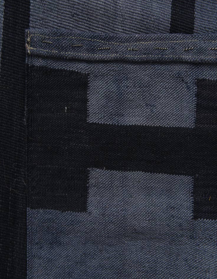 Detail image of  5' 8 x 7' 6  Hand Woven Kilim Modern Wool Rug