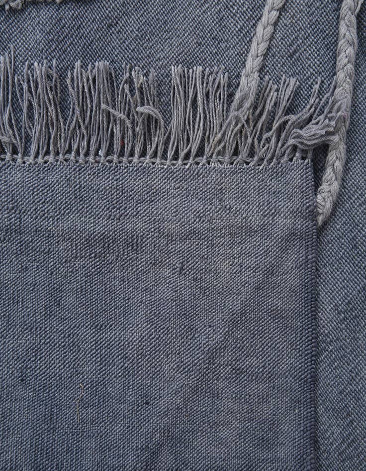 Detail image of  3' 4 x 4' 10  Hand Woven Kilim Modern Wool Rug