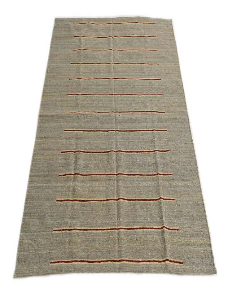 Detail image of  4' 4 x 5' 10  Hand Woven Kilim Modern Wool Rug