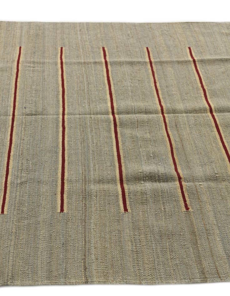 Detail image of  4' 4 x 5' 10  Hand Woven Kilim Modern Wool Rug