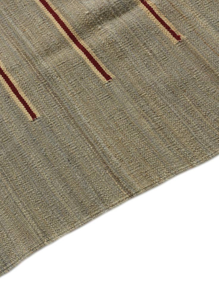 Detail image of  4' 4 x 5' 10  Hand Woven Kilim Modern Wool Rug