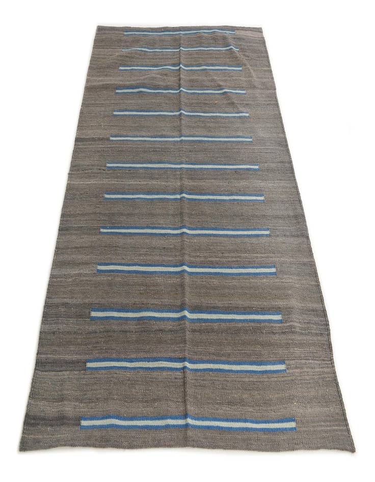 Detail image of  4' 2 x 6'  Hand Woven Kilim Modern Wool Rug