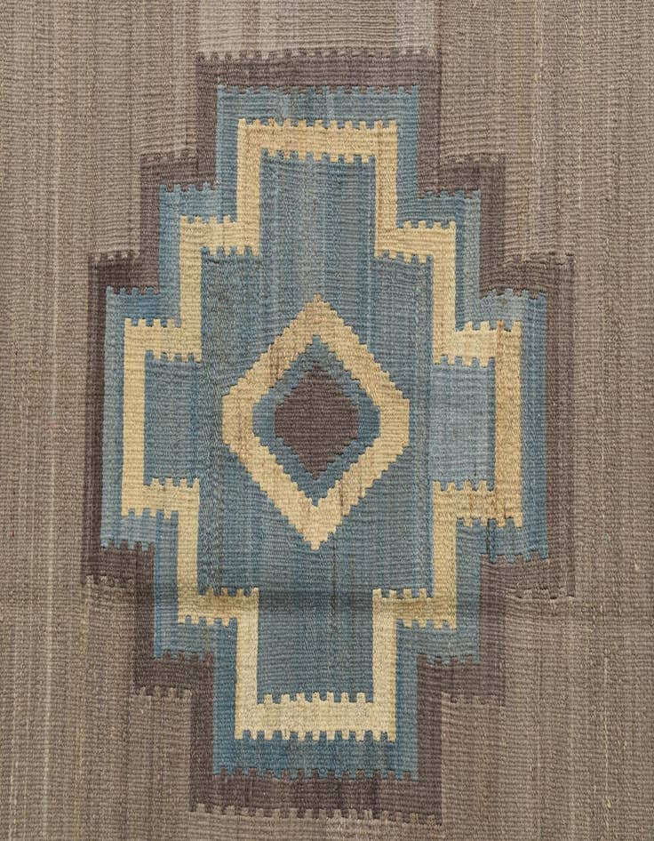 Detail image of  6' 6 x 9' 5  Hand Woven Kilim Modern Wool Rug