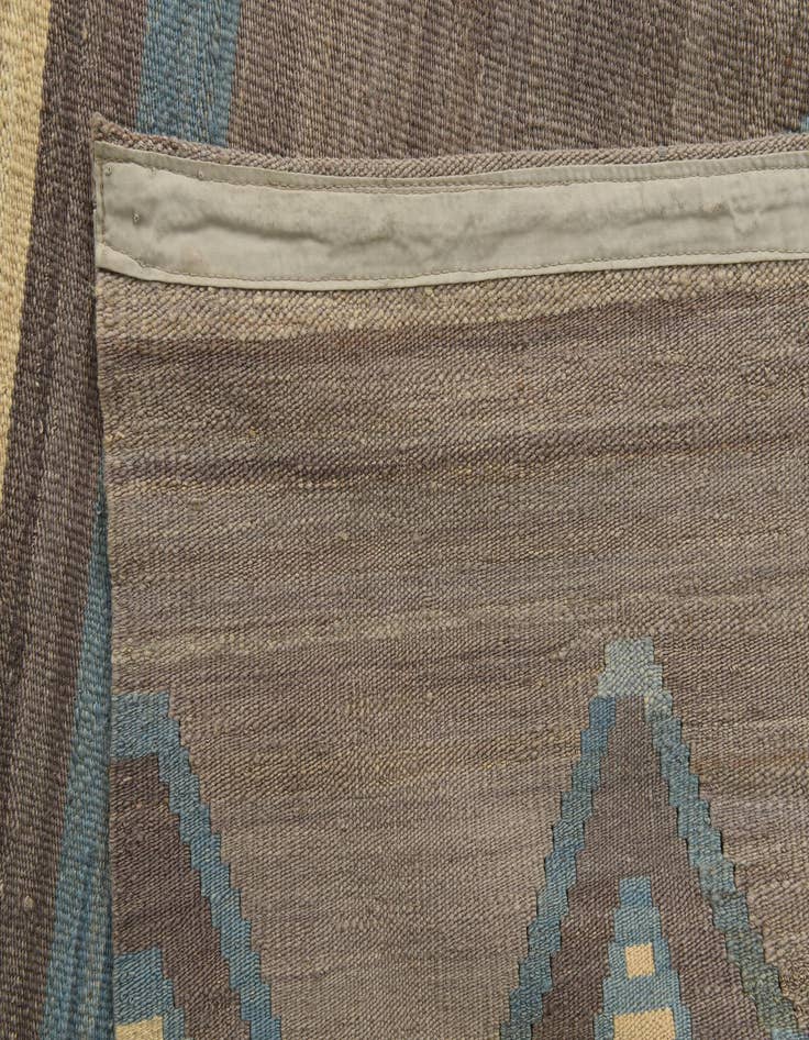 Detail image of  6' 6 x 9' 5  Hand Woven Kilim Modern Wool Rug