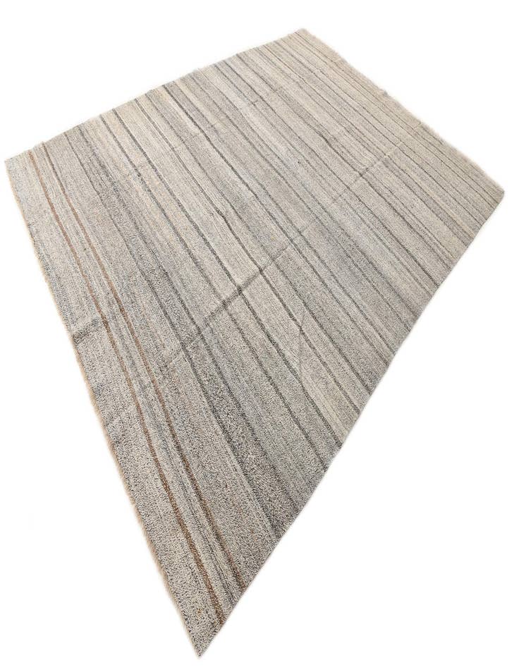 Detail image of  8' 9 x 12'  Hand Woven Kilim Modern Wool Rug