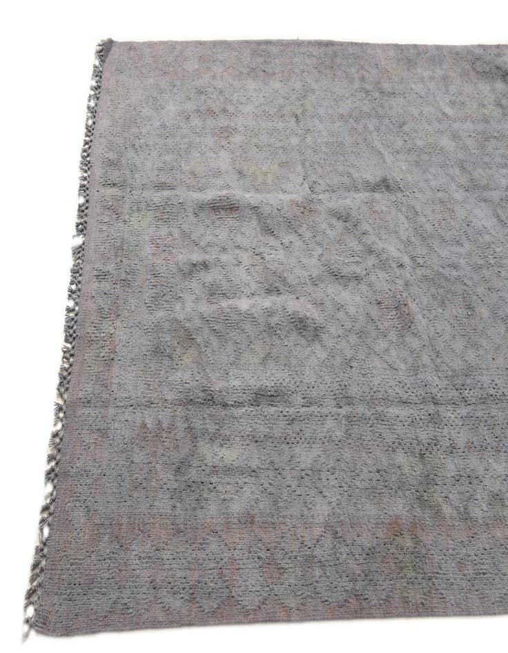 Detail image of  4' 3 x 6' 5  Hand Woven Kilim Modern Wool Rug