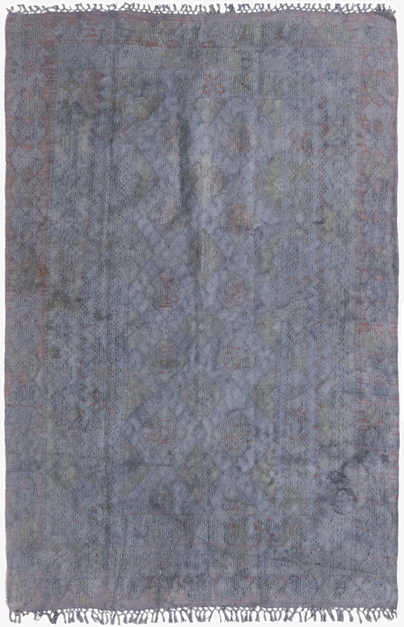  4' 3 x 6' 5  Hand Woven Kilim Modern Wool Rug