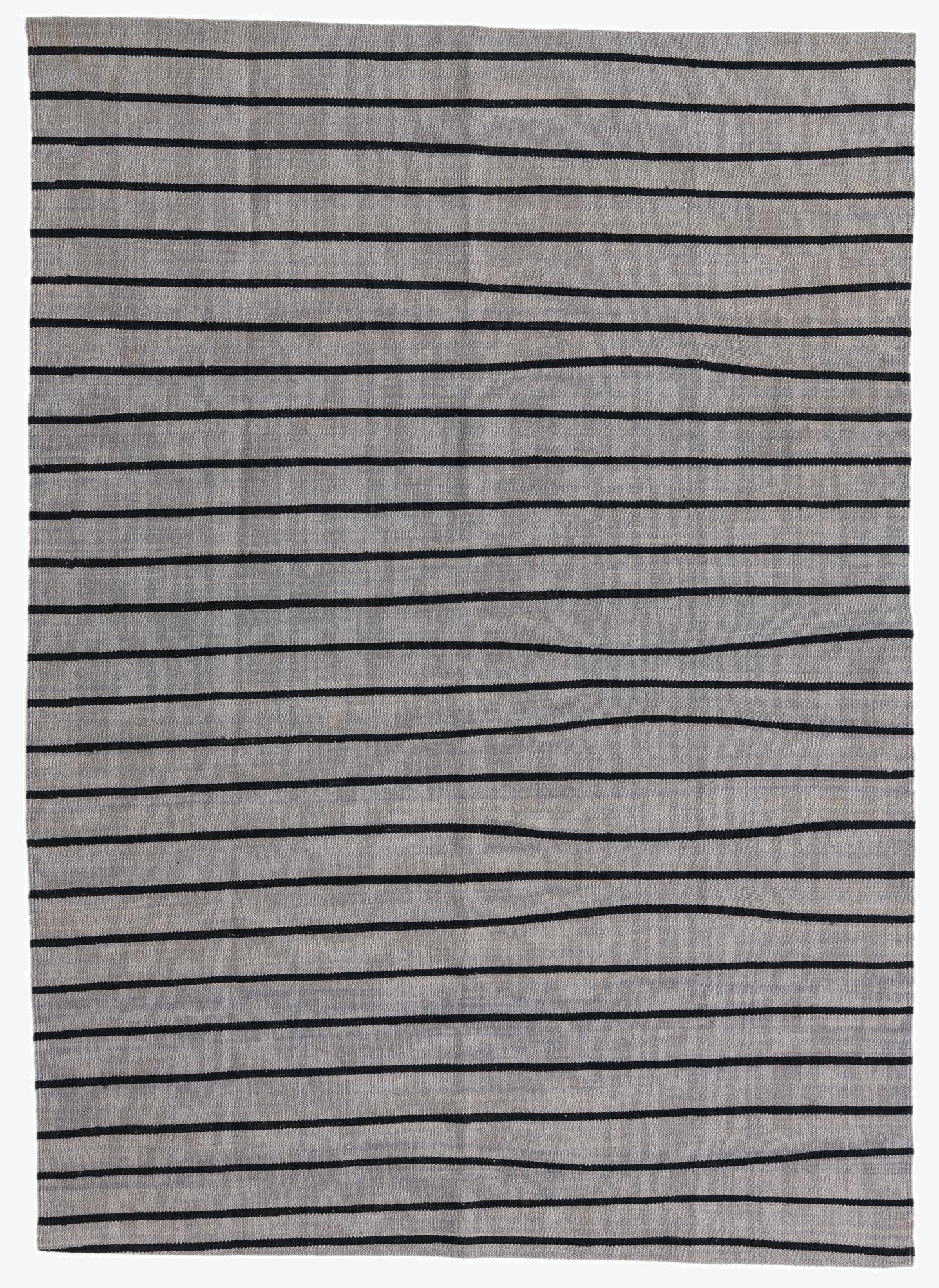  4' 2 x 5' 10  Hand Woven Kilim Modern Wool Rug