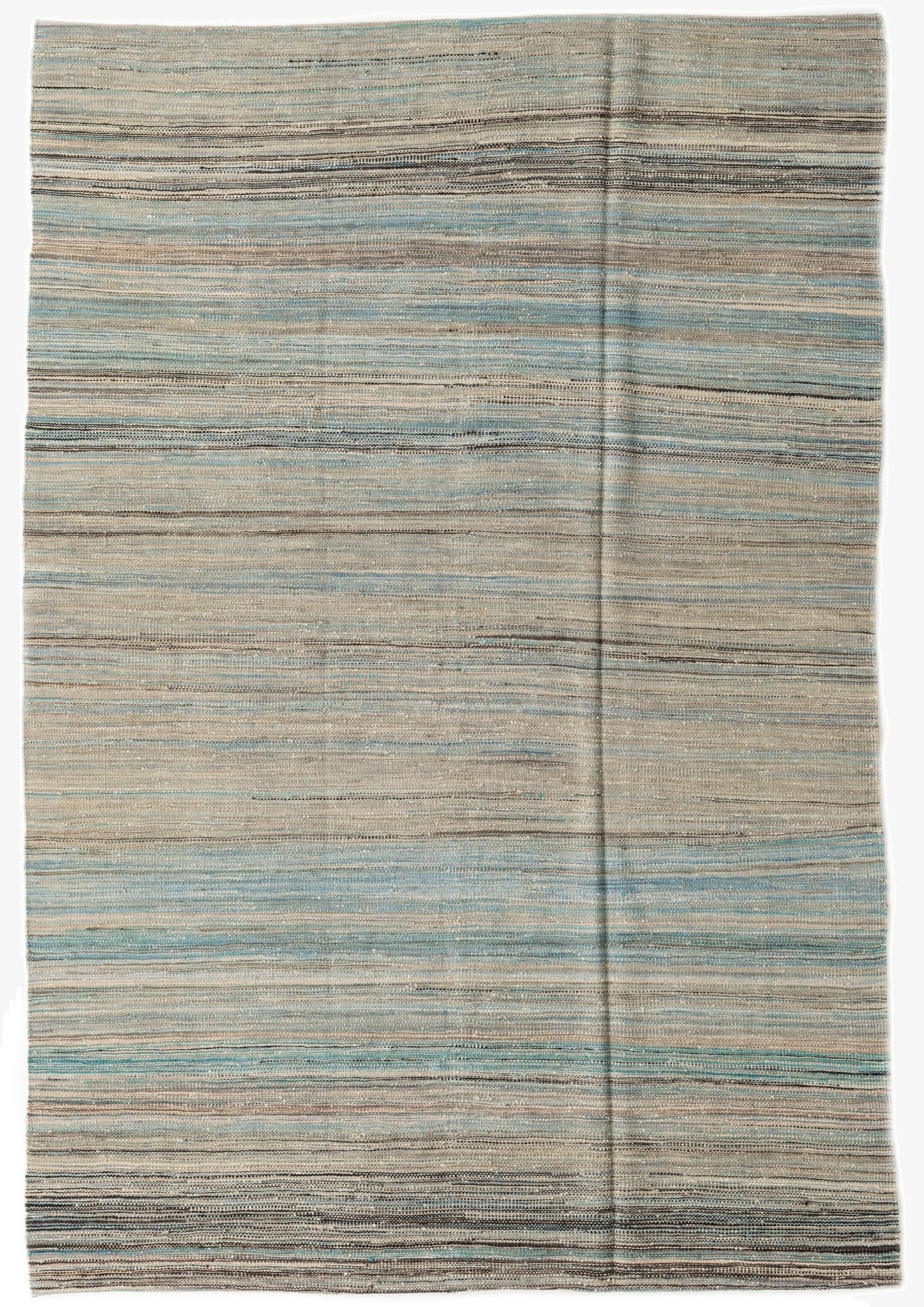 5' 5 x 8'  Hand Woven Kilim Modern Wool Rug