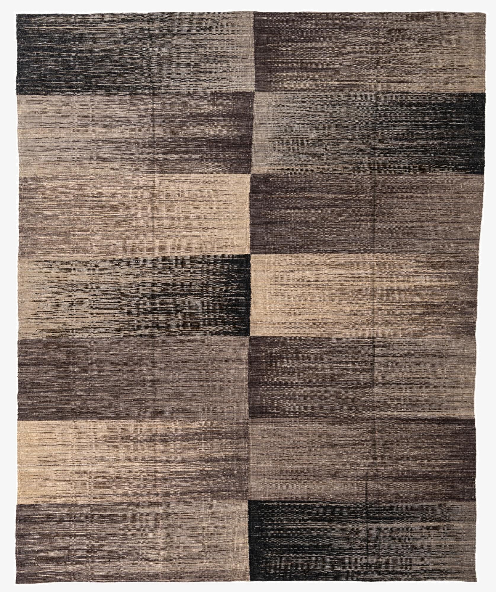  7' 8 x 9' 6  Hand Woven Kilim Modern Wool Rug