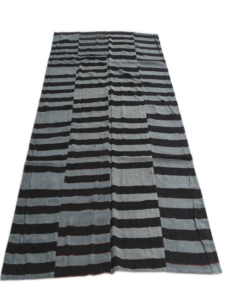 Detail image of  5' 8 x 8' 2  Hand Woven Kilim Patchwork Wool Rug