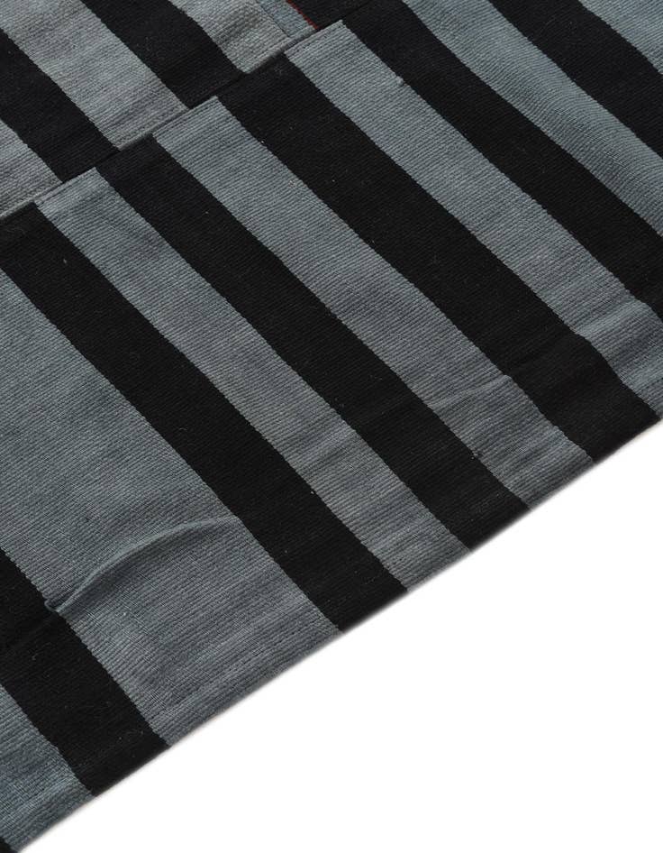 Detail image of  5' 8 x 8' 2  Hand Woven Kilim Patchwork Wool Rug