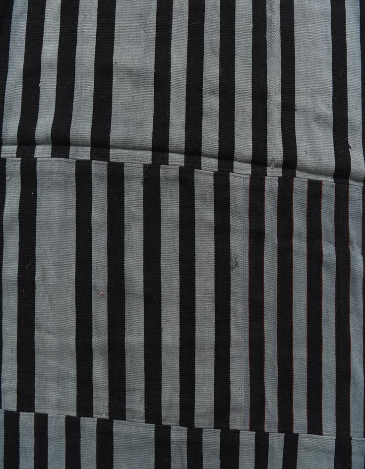 Detail image of  5' 8 x 8' 2  Hand Woven Kilim Patchwork Wool Rug