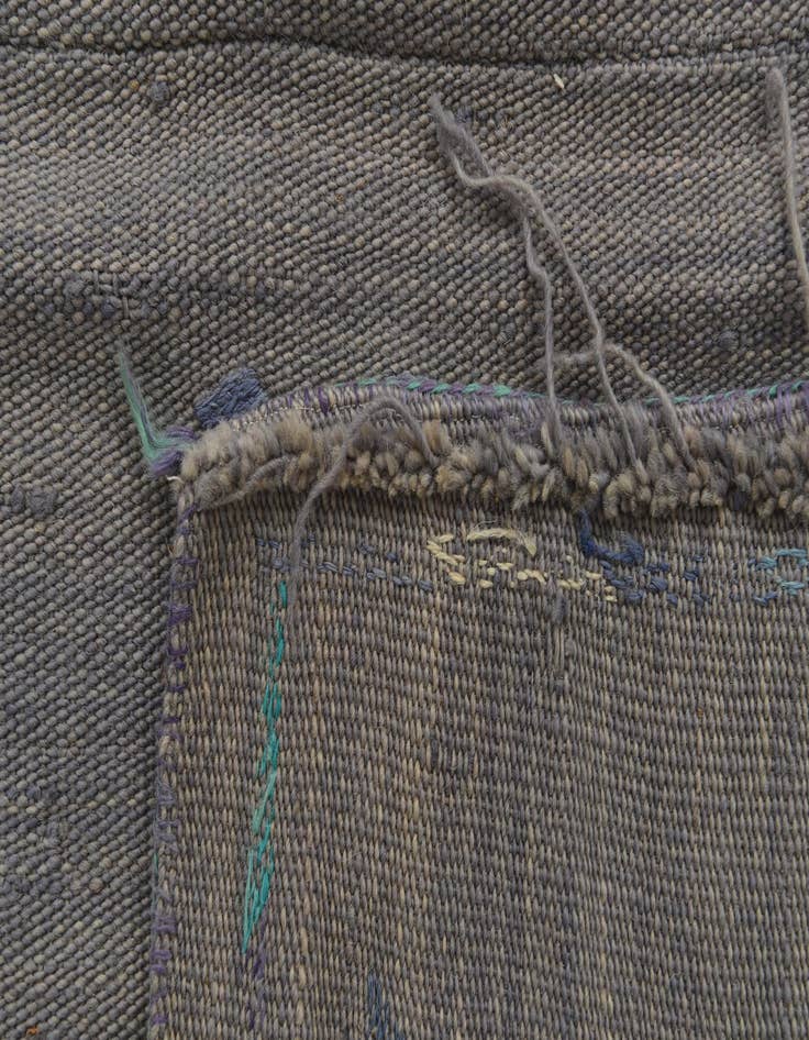 Detail image of  5' 3 x 6'  Hand Woven Kilim Suzani Wool Rug