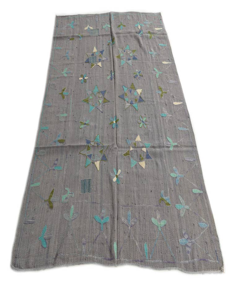 Detail image of  5' 5 x 7' 7  Hand Woven Kilim Suzani Wool Rug