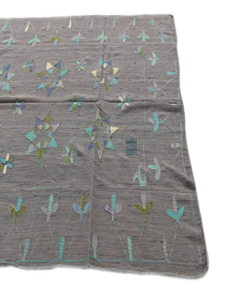 Detail image of  5' 5 x 7' 7  Hand Woven Kilim Suzani Wool Rug