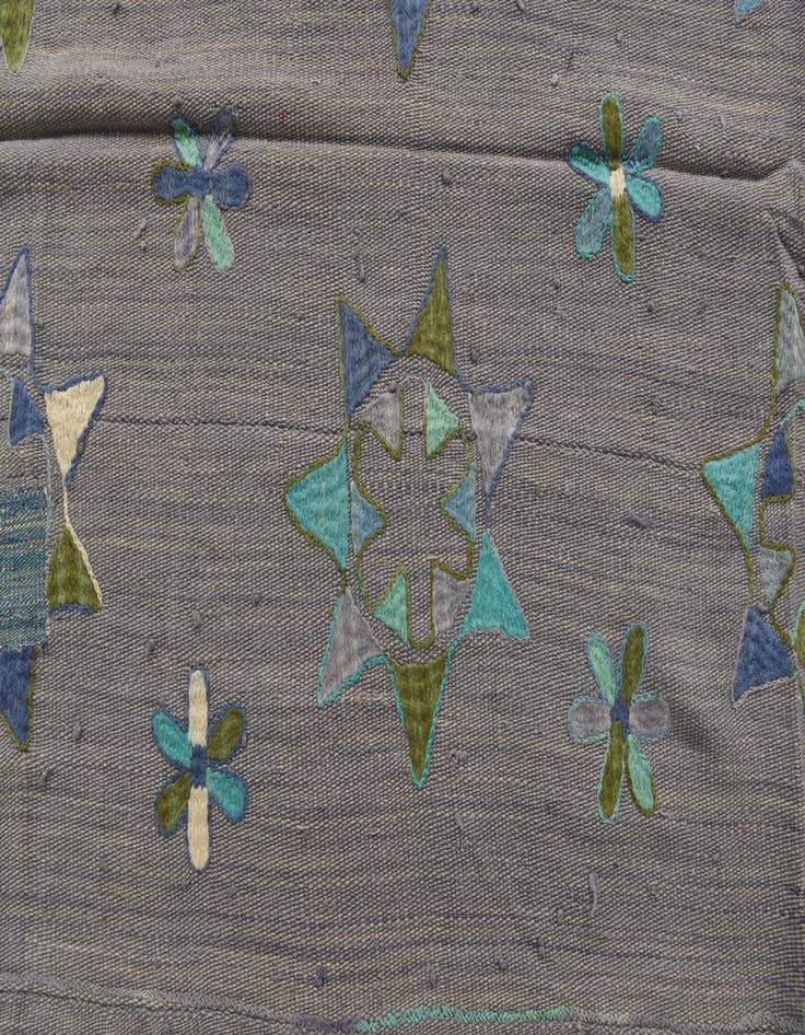 Detail image of  5' 5 x 7' 7  Hand Woven Kilim Suzani Wool Rug