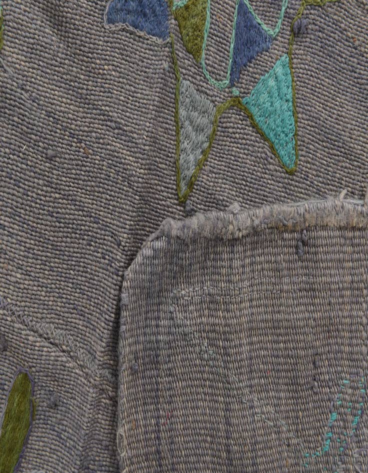 Detail image of  5' 5 x 7' 7  Hand Woven Kilim Suzani Wool Rug