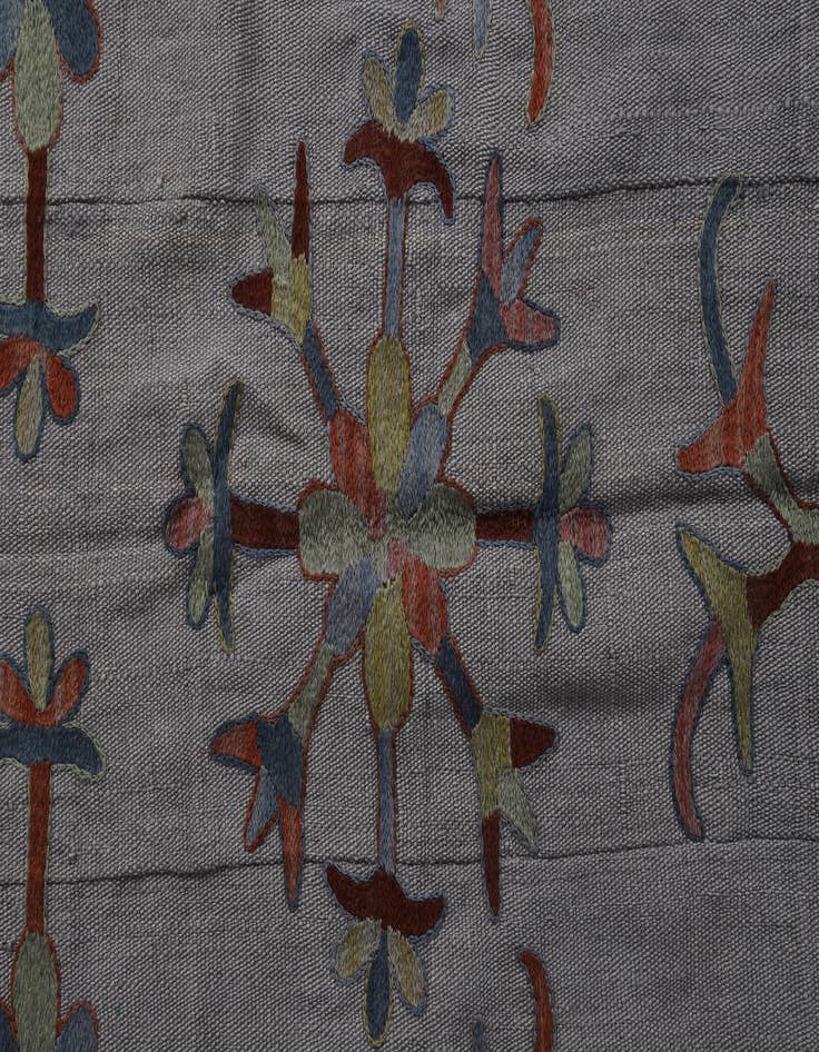 Detail image of  5' 4 x 7' 1  Hand Woven Kilim Suzani Wool Rug