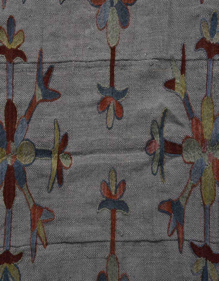 Detail image of  5' 4 x 7' 1  Hand Woven Kilim Suzani Wool Rug