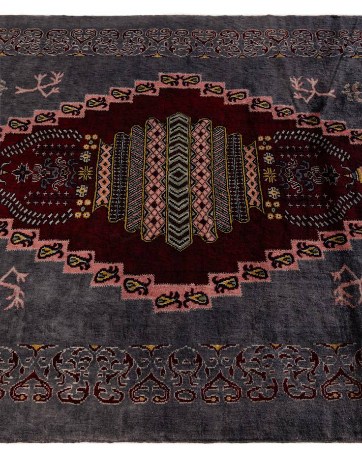 Detail image of  4' x 5' 10  Hand Knotted Lahour Oriental Wool Rug