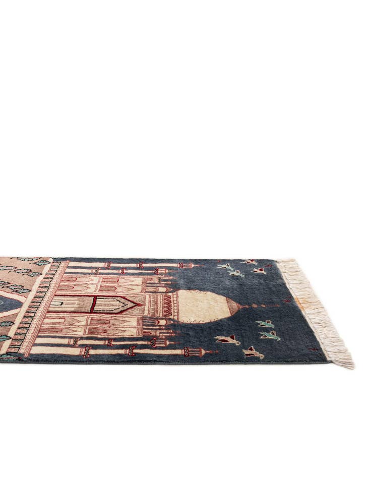 Detail image of  2' x 3' 1  Hand Knotted Lahour Oriental Wool Rug