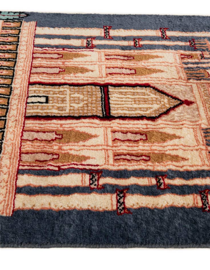Detail image of  2' 1 x 3' 4  Hand Knotted Lahour Oriental Wool Rug