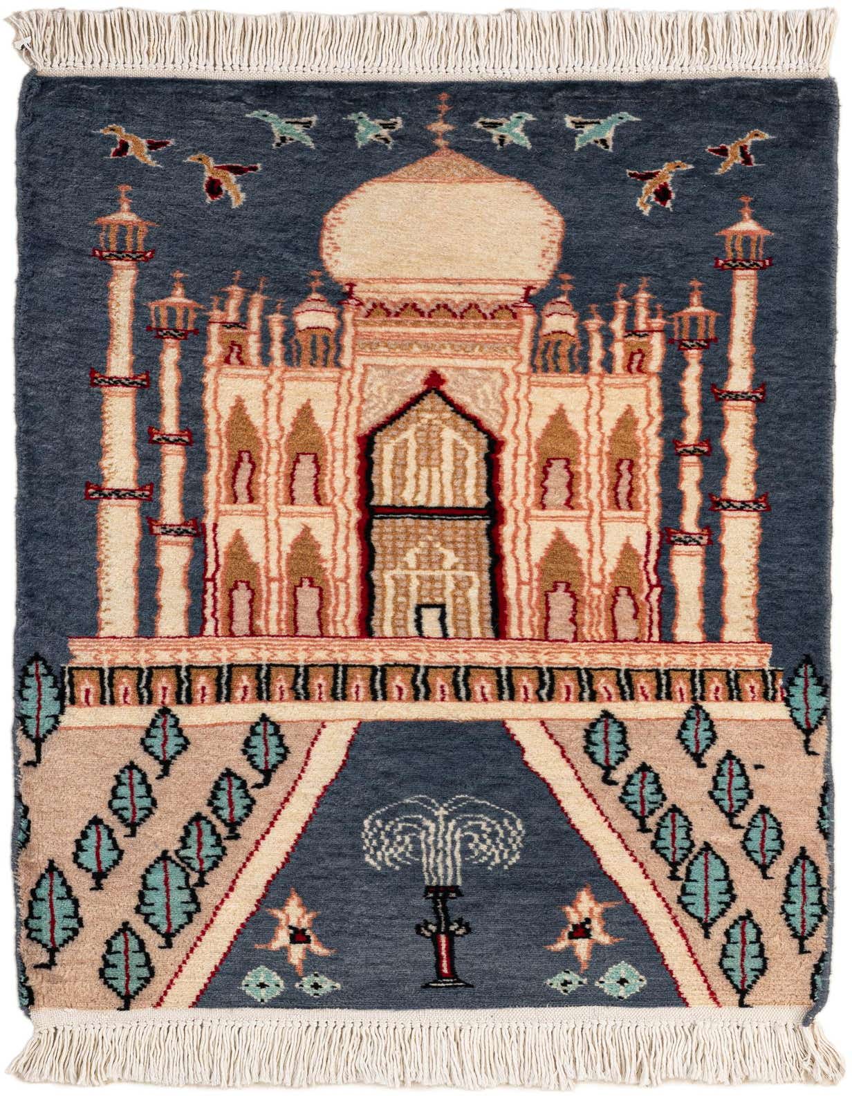 Primary image  2' 1 x 3' 4  Hand Knotted Lahour Oriental Wool Rug