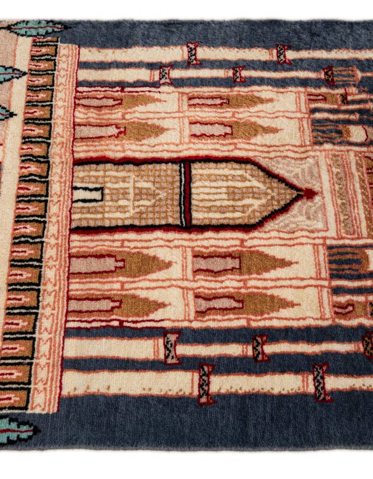 Detail image of  2' 1 x 3' 3  Hand Knotted Lahour Oriental Wool Rug