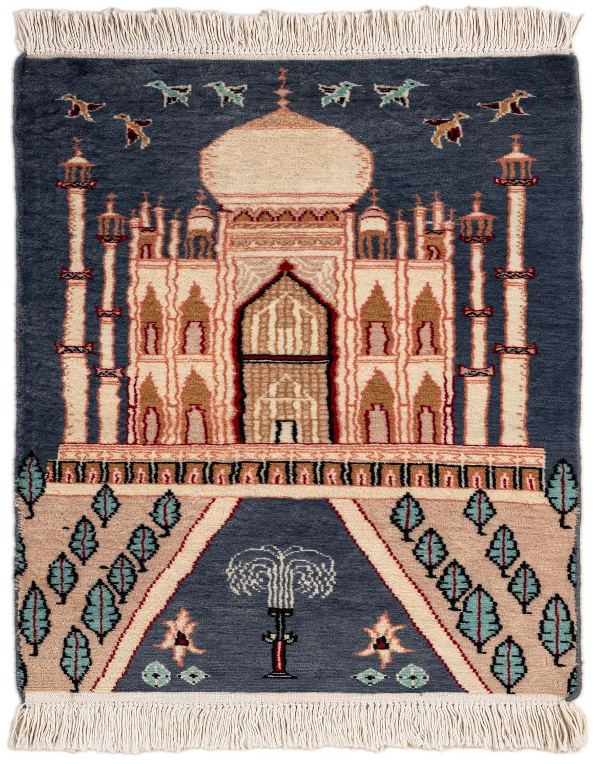 Primary image  2' 1 x 3' 3  Hand Knotted Lahour Oriental Wool Rug