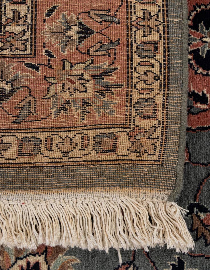 Detail image of  4' 8 x 7' 4  Hand Knotted Lahour Oriental Wool Rug