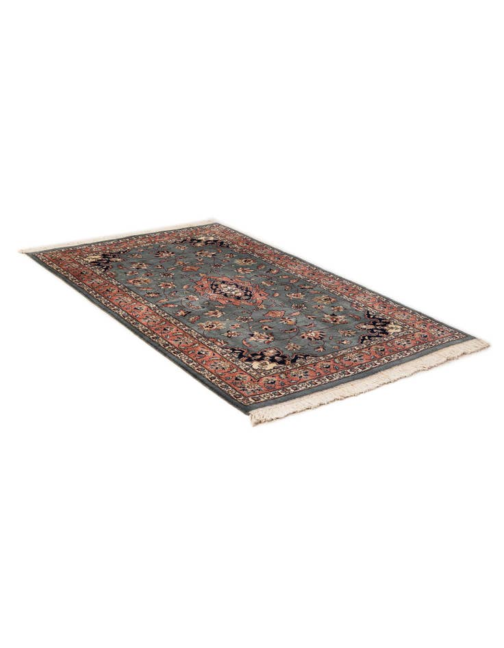 Detail image of  4' 8 x 7' 4  Hand Knotted Lahour Oriental Wool Rug