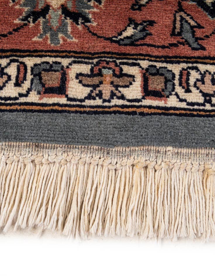 Detail image of  4' 8 x 7' 4  Hand Knotted Lahour Oriental Wool Rug