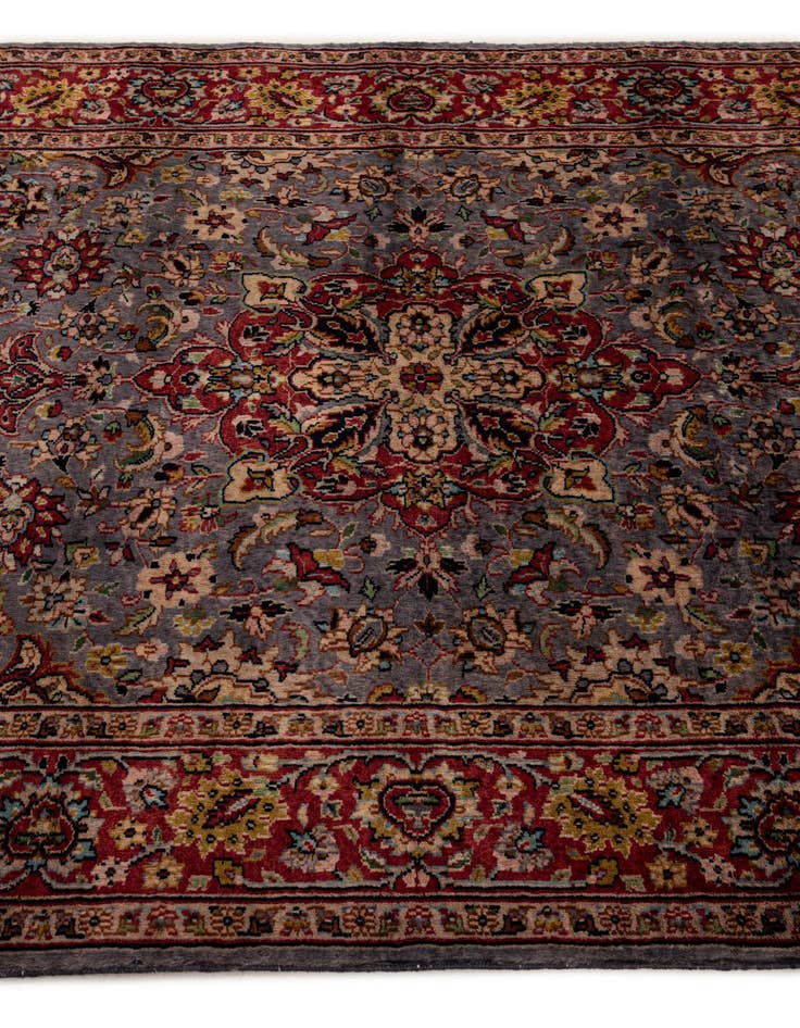 Detail image of  4' x 5' 10  Hand Knotted Lahour Wool Rug