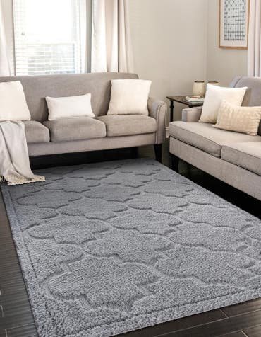  5' x 8' Lattice Shag Rug