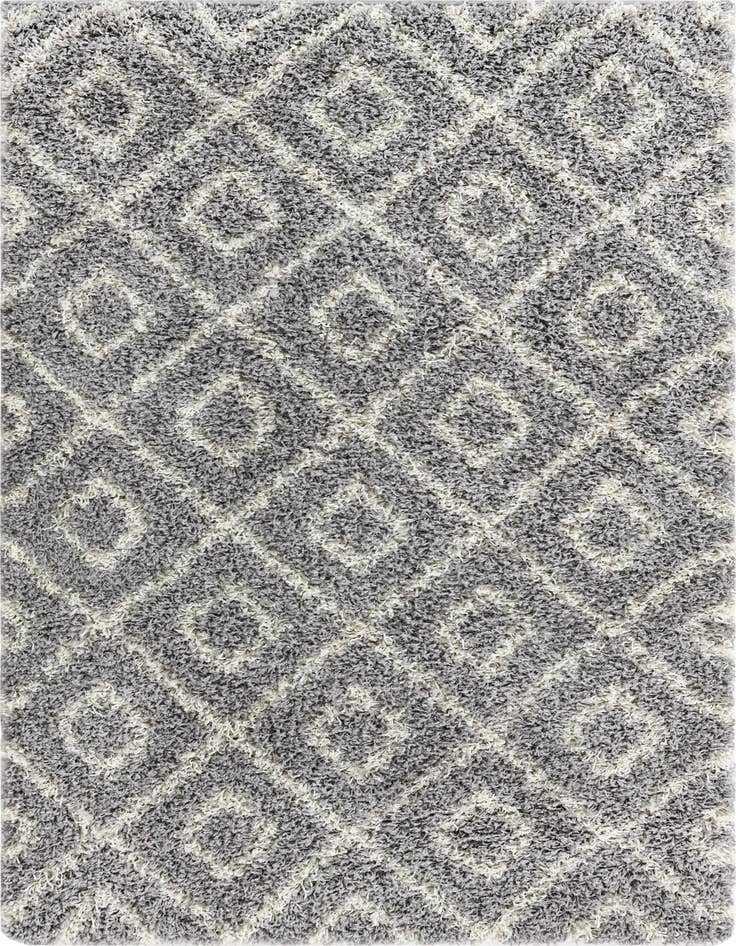 Detail image of  4' x 6' Lattice Shag Rug