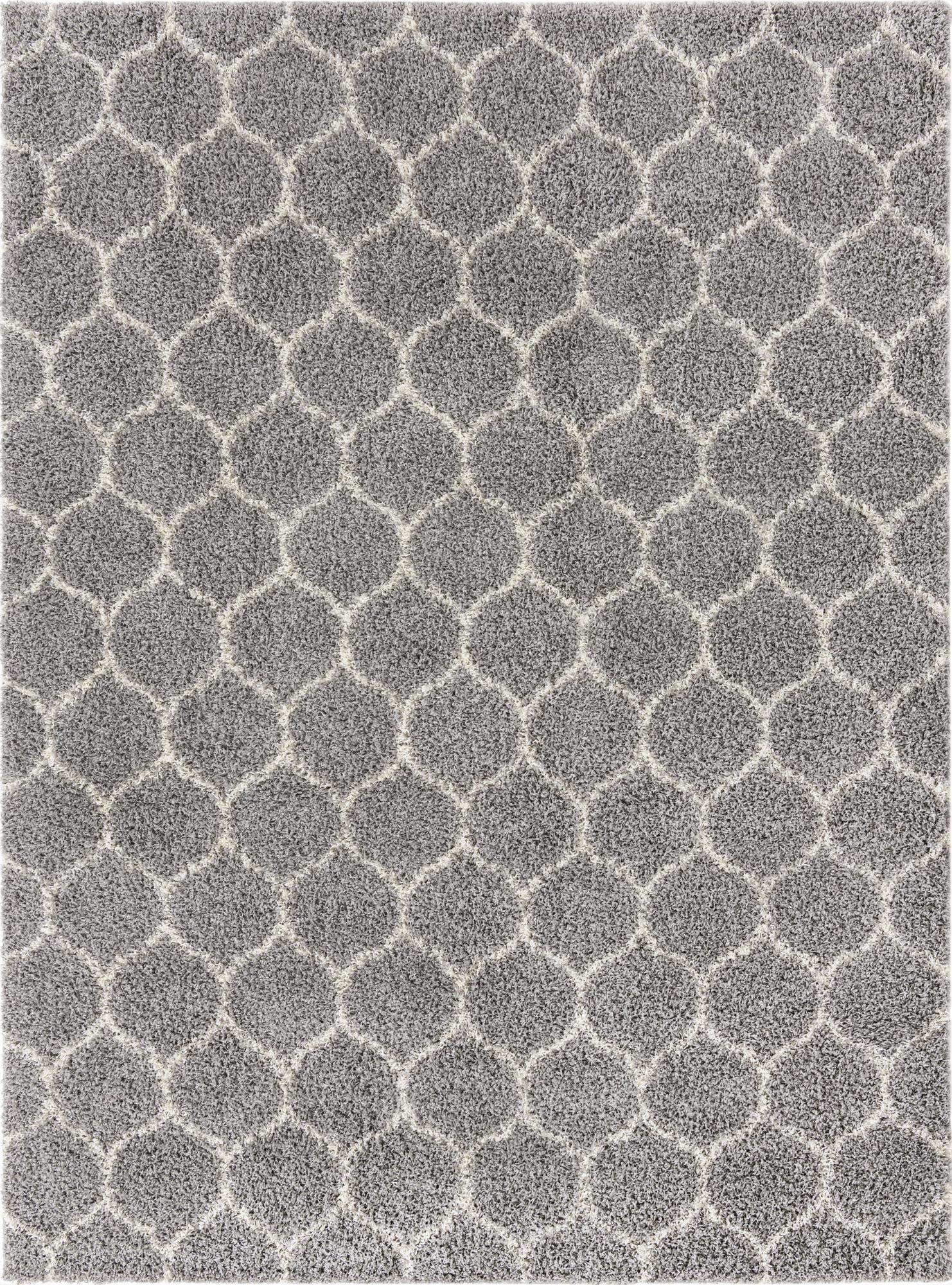  9' x 12' Lattice Shag Rug