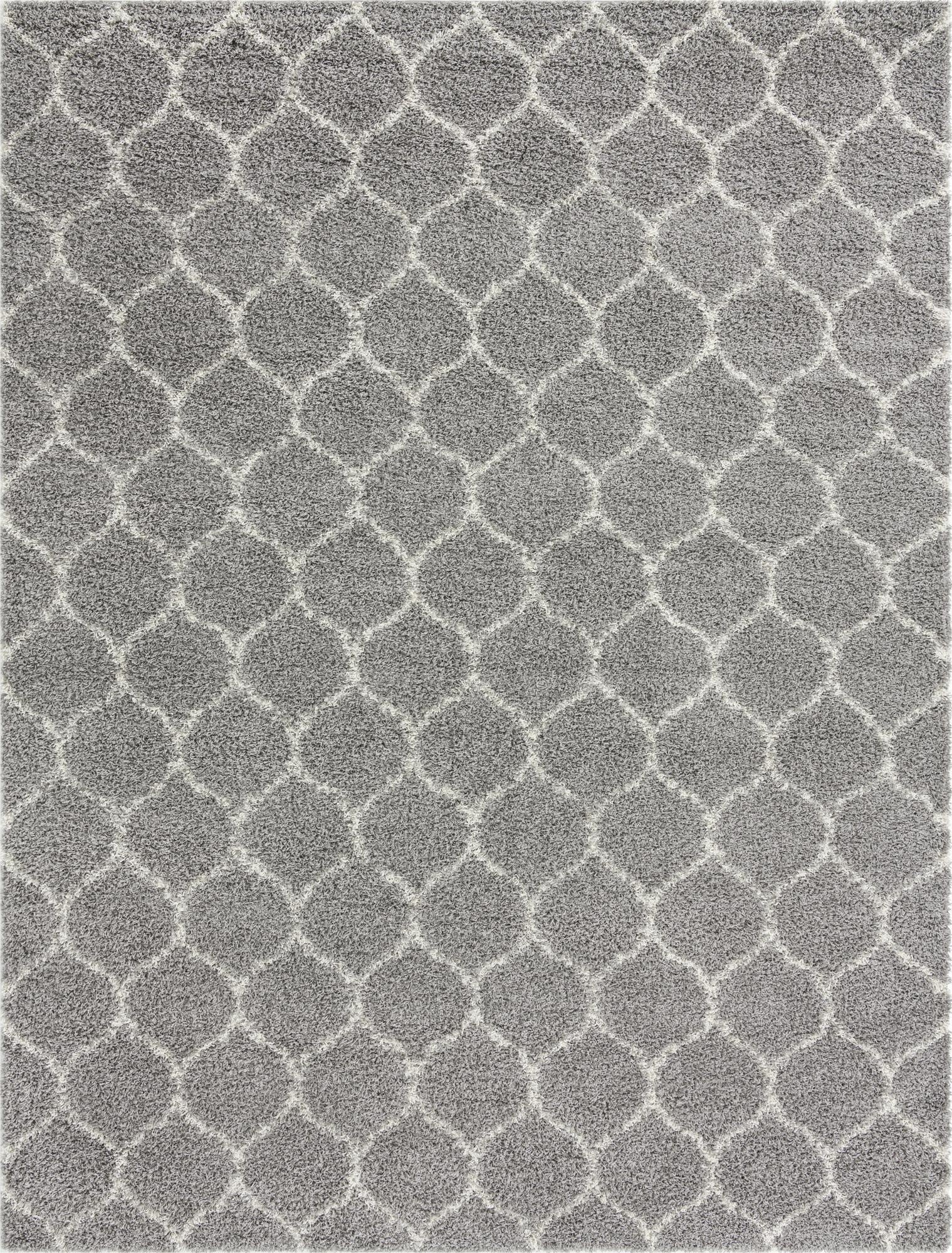  10' x 13' Lattice Shag Rug