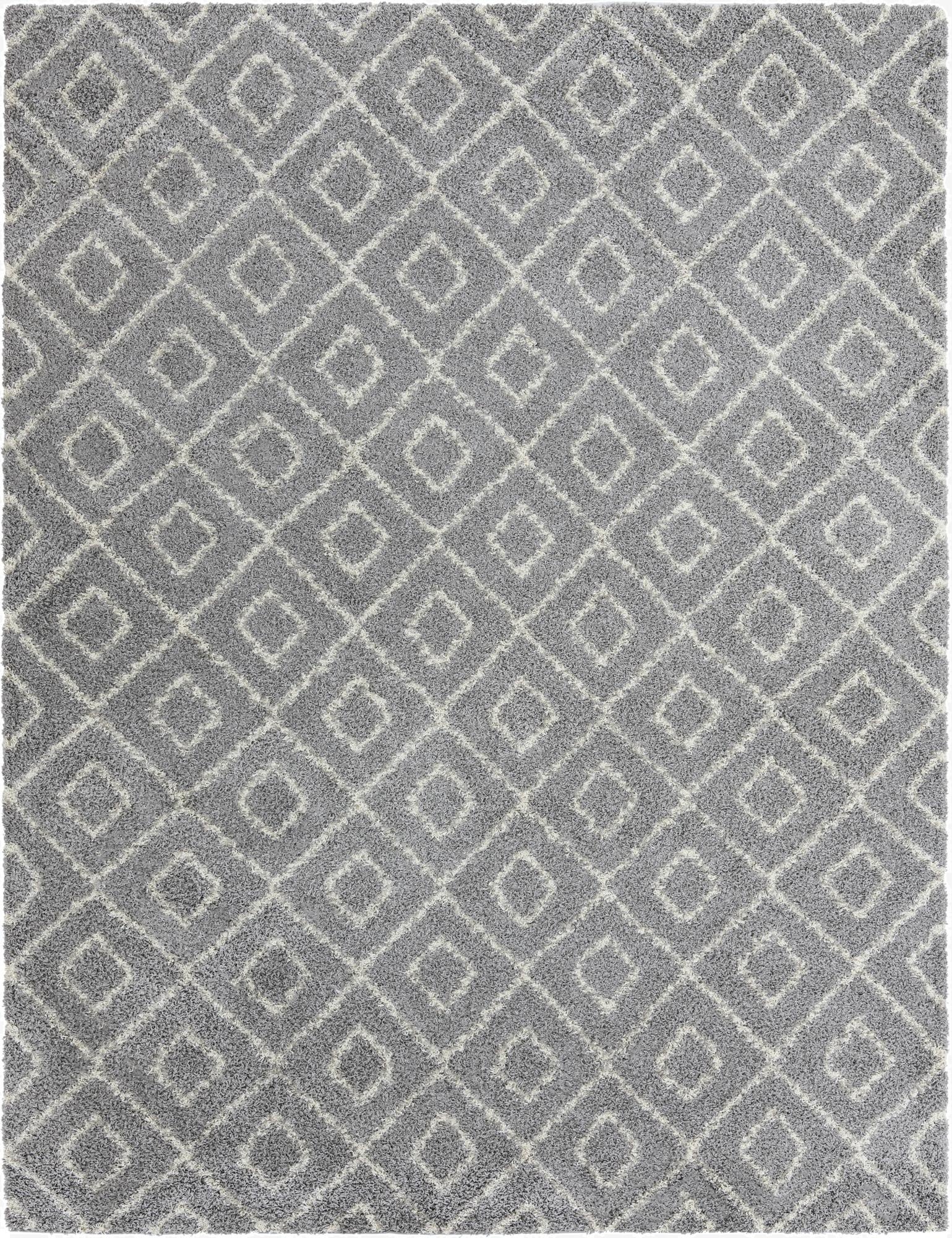  10' x 13' Lattice Shag Rug