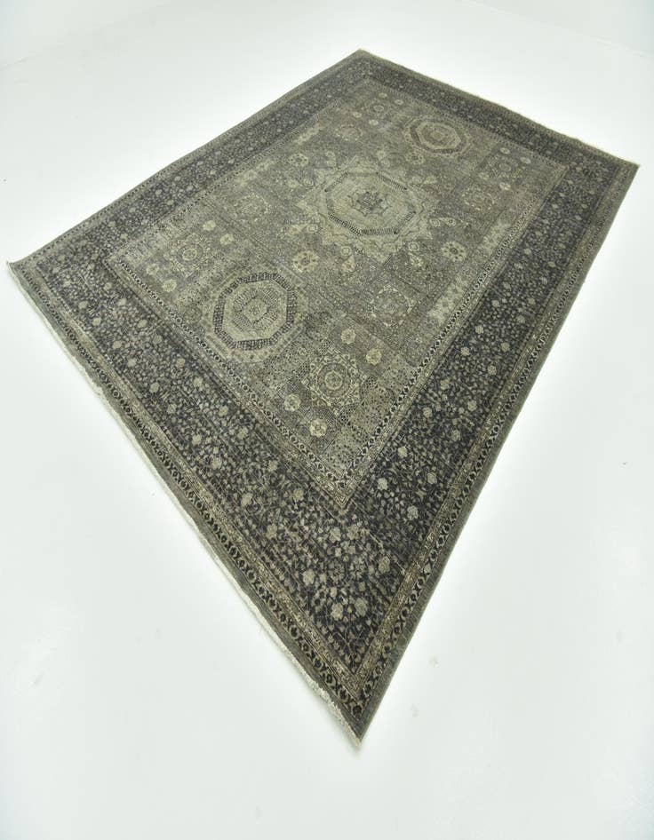 Detail image of  8' 9 x 11' 3  Hand Knotted Mamluk Ziegler Rug