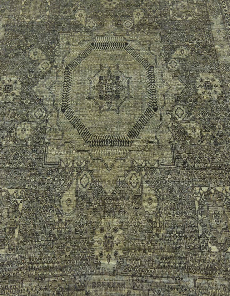 Detail image of  8' 9 x 11' 3  Hand Knotted Mamluk Ziegler Rug