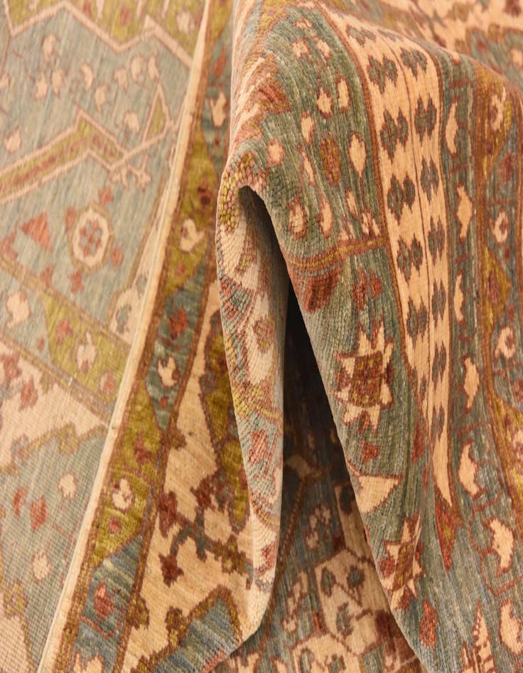 Detail image of  6' 2 x 9'  Hand Knotted Mamluk Ziegler Oriental Rug