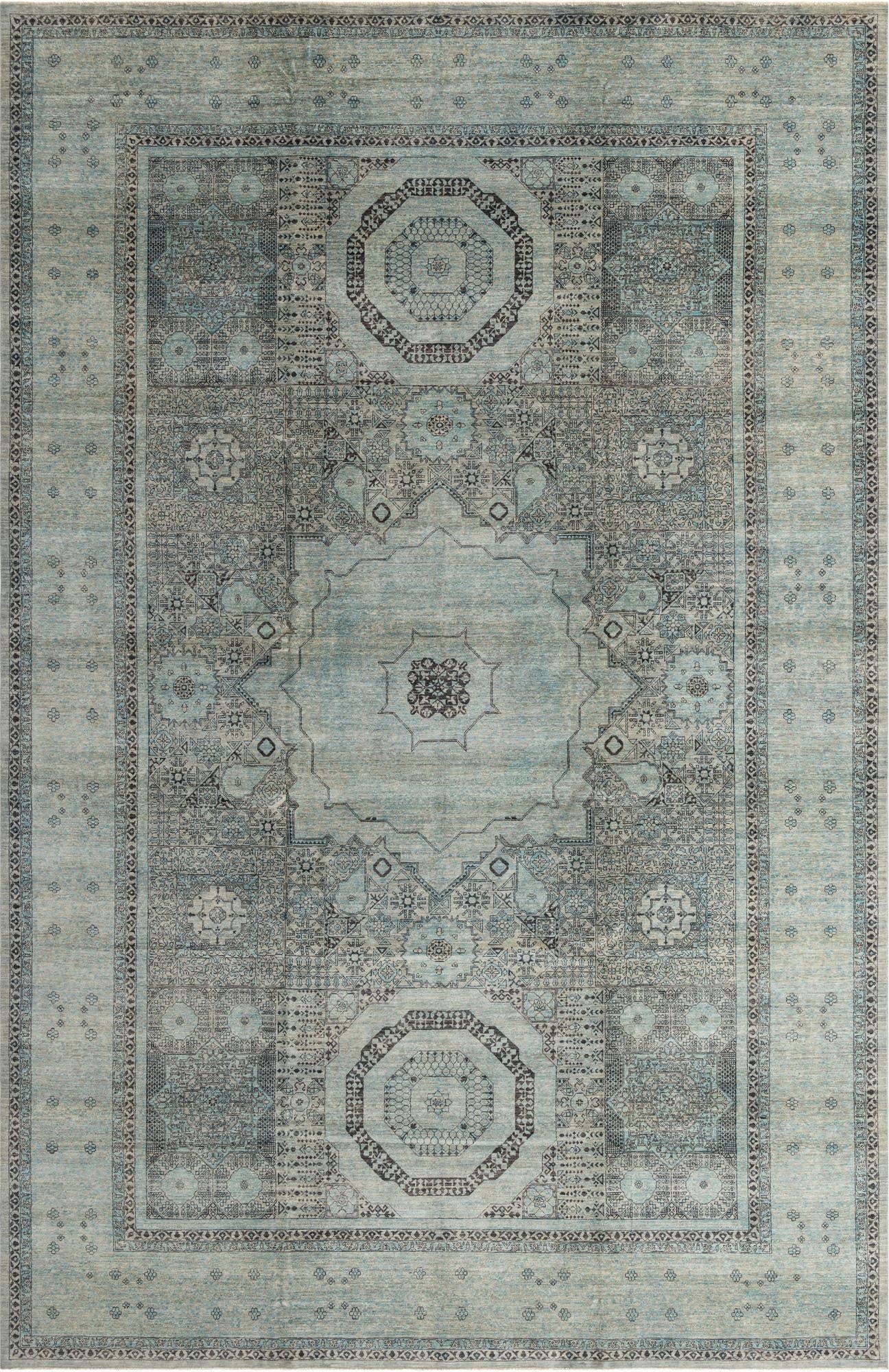  11' 8 x 17' 11  Hand Knotted Mamluk Ziegler Oriental Rug
