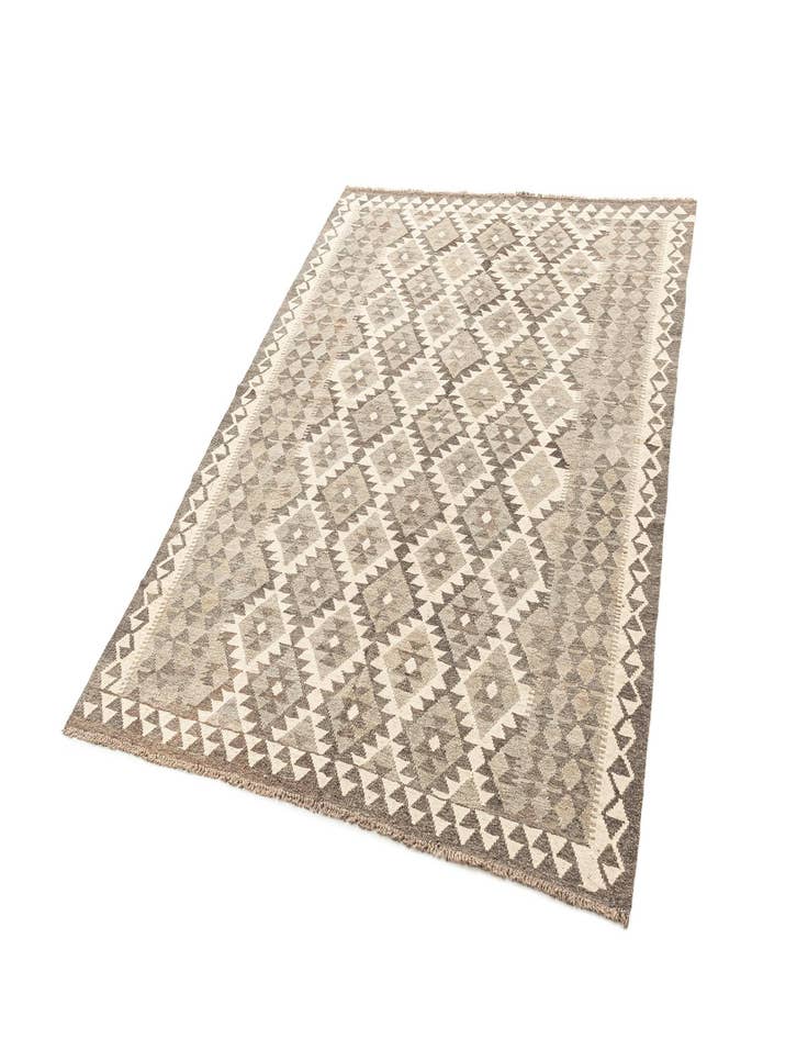 Detail image of  5' 10 x 7' 9  Hand Knotted Marok Kilim Rug